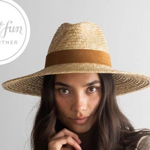 Gigi Pip Isla Straw Fedora